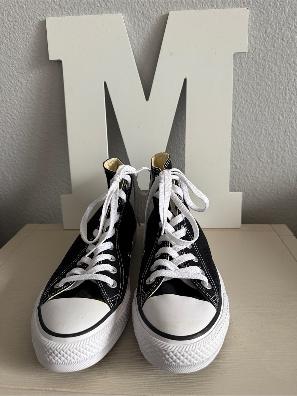Converse Black and White High-Top Sneakers